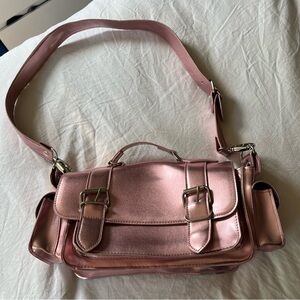 Anna Sui Metallic Pink Purse